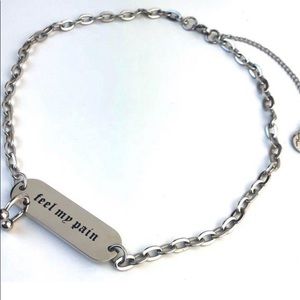 Feel my pain necklace